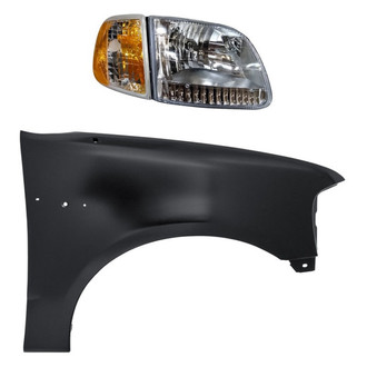 Sherman® - 2-Piece Kit (Passenger Side Headlight, Front Passenger Side Fender) (Standard Line)