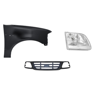 Sherman® - 3-Piece Kit (Passenger Side Headlight, Grille, Front Passenger Side Fender) (Standard Line)