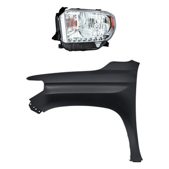Sherman® - 2-Piece Kit (Driver Side Headlight, Front Driver Side Fender) (Standard Line)
