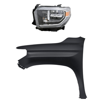 Sherman® - 2-Piece Kit (Driver Side Headlight, Front Driver Side Fender) (Standard Line)