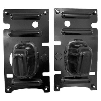 Sherman® - Front Lower Driver and Passenger Side Bumper Bracket Set (CAPA Certified)