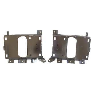 Sherman® - Front Driver and Passenger Side Fog Light Bracket Kit (Value Line)