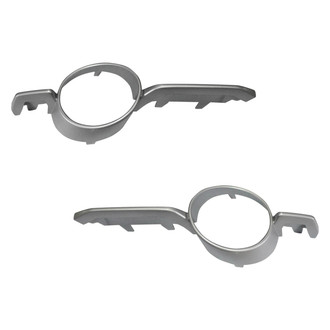 Sherman® - Front Driver and Passenger Side Fog Light Trim Set (Value Line)