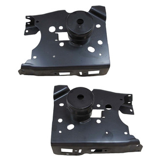 Sherman® - Front Driver and Passenger Side Bumper Bracket Set (CAPA Certified)