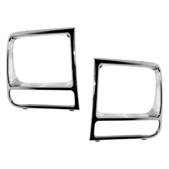 Sherman® - Driver and Passenger Side Headlight Bezel Set (Value Line)