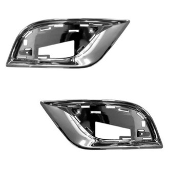 Sherman® - Front Outer Driver and Passenger Side Fog Light Bezel Set (Value Line)