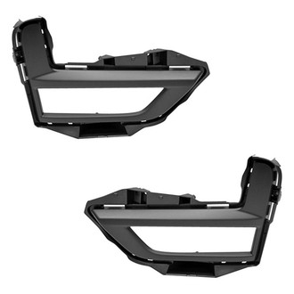 Sherman® - Front Driver and Passenger Side Fog Light Bezel Set (Value Line)