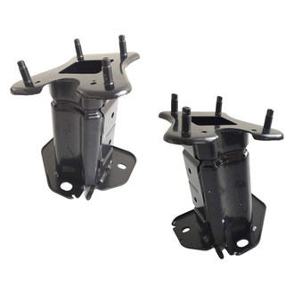 Sherman® - Rear Driver and Passenger Side Bumper Impact Bar Bracket Set (CAPA Certified)