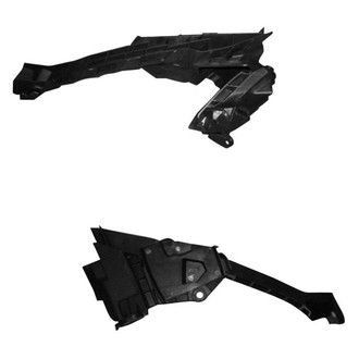 Sherman® - Front Driver and Passenger Side Bumper Headlight Bracket Set (CAPA Certified)