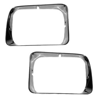 Sherman® - Driver and Passenger Side Headlight Bezel Set (Value Line)