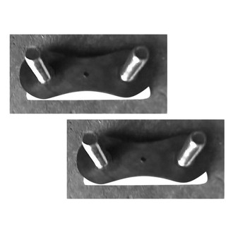 Sherman® - Front Driver and Passenger Side Bumper Stud Plate Set (Value Line)