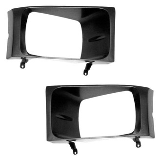 Sherman® - Driver and Passenger Side Headlight Bezel Set (Value Line)