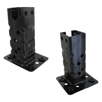 Sherman® - Front Upper Outer Driver and Passenger Side Bumper Mounting Bracket Set (CAPA Certified)
