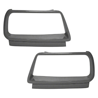 Sherman® - Driver and Passenger Side Headlight Bezel Set (Value Line)