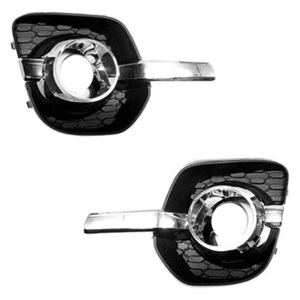 Sherman® - Front Driver and Passenger Side Fog Light Bezel Set (Value Line)
