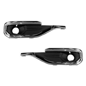 Sherman® - Front Outer Driver and Passenger Side Fog Light Bezel Set (Value Line)