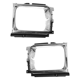 Sherman® - Driver and Passenger Side Headlight Bezel Set (Value Line)
