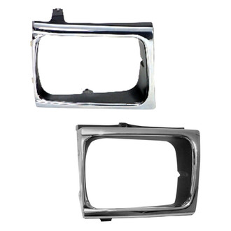 Sherman® - Driver and Passenger Side Headlight Bezel Set (Value Line)