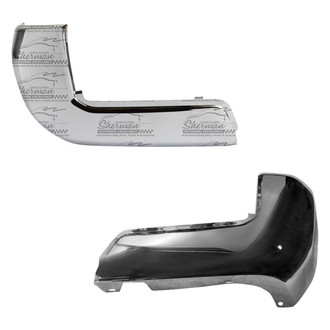 Sherman® - Rear Outer Driver and Passenger Side Bumper End Set (CAPA Certified)