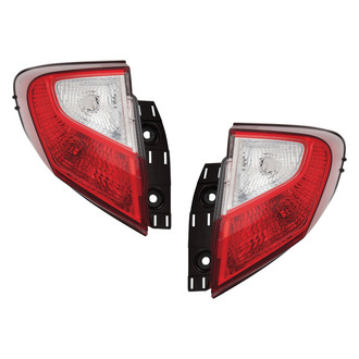 Sherman® - Driver and Passenger Side Outer Replacement Tail Lights (Value Line)