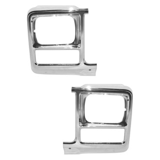 Sherman® - Driver and Passenger Side Headlight Bezel Set (Value Line)