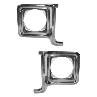 Sherman® - Driver and Passenger Side Headlight Bezel Set (Value Line)