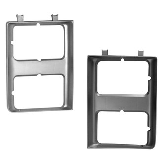 Sherman® - Driver and Passenger Side Headlight Bezel Set (Value Line)