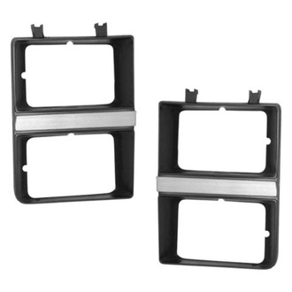 Sherman® - Driver and Passenger Side Headlight Bezel Set (Value Line)