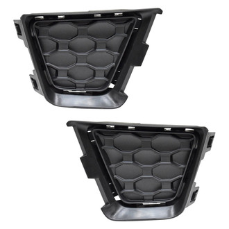 Sherman® - Front Lower Driver and Passenger Side Fog Light Cover Set (Value Line)