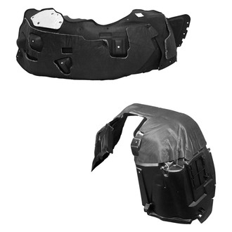 Sherman® - Front Driver and Passenger Side Fender Liner Set (CAPA Certified)
