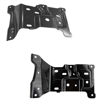 Sherman® - Front Driver and Passenger Side Bumper Mounting Plate Set (CAPA Certified)