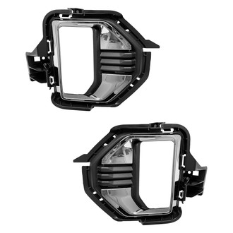 Sherman® - Front Driver and Passenger Side Fog Light Bezel Set (Value Line)