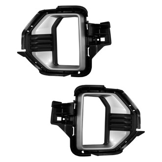 Sherman® - Front Driver and Passenger Side Fog Light Bezel Set (Value Line)