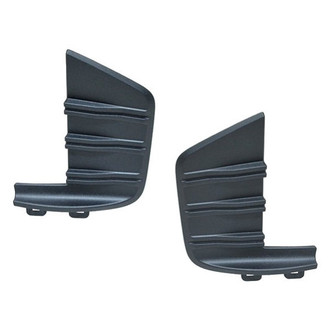 Sherman® - Front Outer Driver and Passenger Side Bumper Cover Molding Set (CAPA Certified)