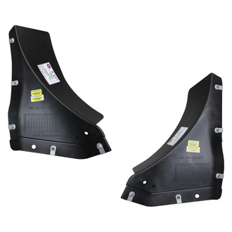 Sherman® - Front Driver and Passenger Side Fender Splash Shield Set (Value Line)