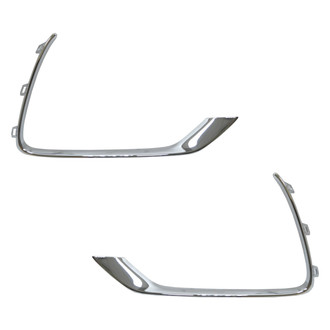 Sherman® - Front Driver and Passenger Side Fog Light Trim Molding Set (Value Line)