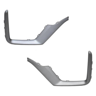 Sherman® - Front Driver and Passenger Side Bumper Cover Molding Set (CAPA Certified)