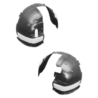 Sherman® - Front Driver and Passenger Side Fender Liner Set (CAPA Certified)