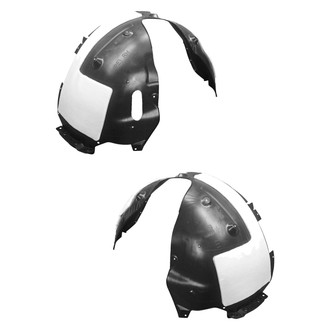 Sherman® - Front Driver and Passenger Side Fender Liner Set (CAPA Certified)