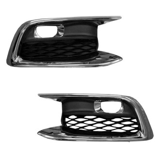 Sherman® - Front Driver and Passenger Side Fog Light Bezel Set (Value Line)