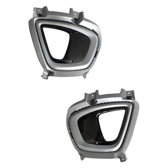 Sherman® - Front Driver and Passenger Side Fog Light Bezel Set (CAPA Certified)
