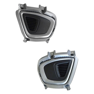 Sherman® - Front Driver and Passenger Side Fog Light Cover Set (CAPA Certified)