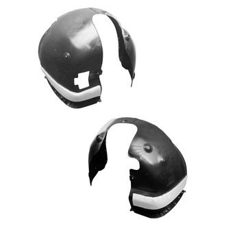 Sherman® - Front Driver and Passenger Side Fender Liner Set (CAPA Certified)