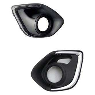 Sherman® - Front Driver and Passenger Side Fog Light Bezel Set (Value Line)