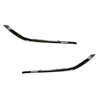 Sherman® - Front Outer Driver and Passenger Side Bumper Cover Molding Set (Value Line)