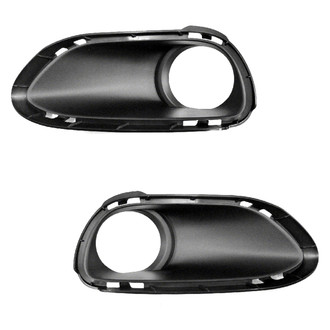 Sherman® - Front Driver and Passenger Side Fog Light Bezel Set (Value Line)