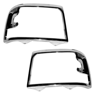 Sherman® - Driver and Passenger Side Headlight Bezel Set (Value Line)