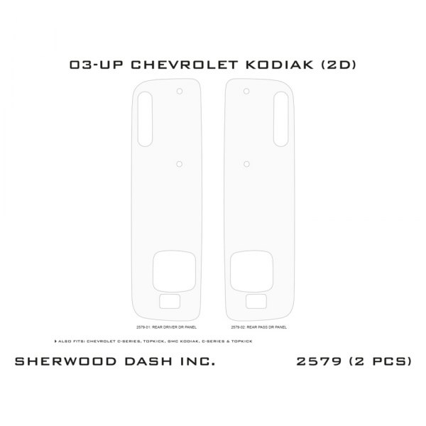 Sherwood® - Rear Door Accent Upgrade Kit