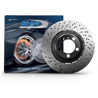 SHW Performance® - Drilled Rear Brake Rotor