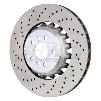SHW Performance® - Drilled Rear Driver Side Brake Rotor